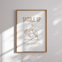 Saddle Up for Jesus Western Cowgirl Christian