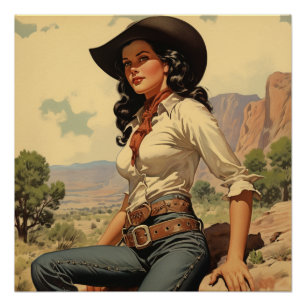 Póster Saddle Up for Western Love: Wild West Whispers