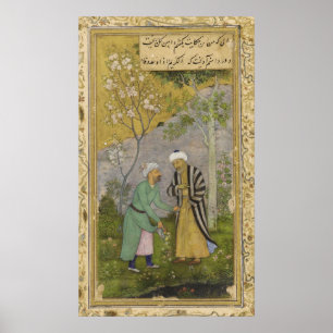 Poster Sadi em um jardim de rosas