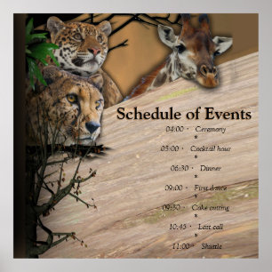 Poster Safari ao ar livre