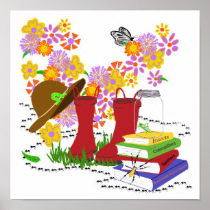 Poster Safári de Insetos Infantil