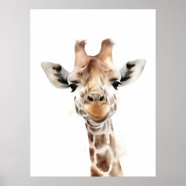 Poster Safari Giraffe Wall Art (Frente)