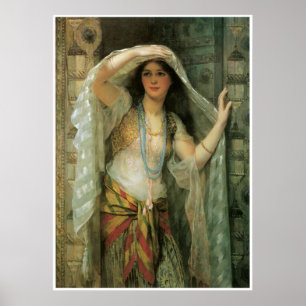 Póster Safie, uma das três senhoras de Bagdade, 1900
