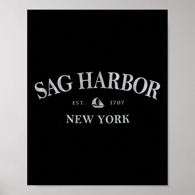 Poster Sag Harbor Nova York _ Sag Harbor Ny Velero  (Frente)
