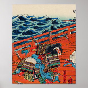 Poster Saga Goro Mitsutoki por Utagawa Kuniyoshi