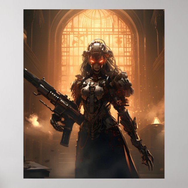 Poster Saga Templária Mecânica (Frente)