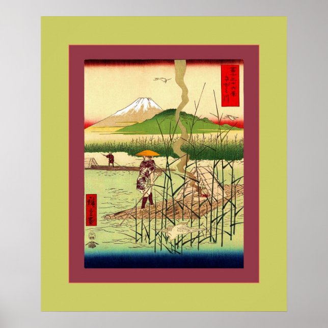 Póster Sagami River ~ Vintage Japonês (Frente)