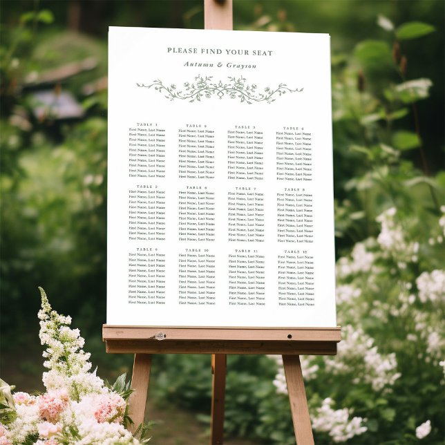 Poster Sage Green Classy, vitoriano francês Seating (Criador carregado)