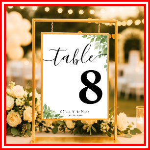 Poster Sage Green deixa a mesa verde de casamento