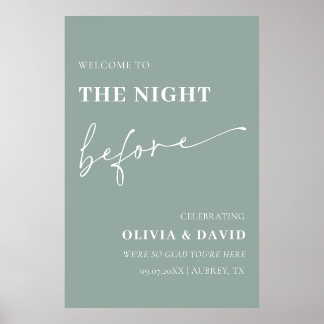 Poster Sage Green Na Noite Antes Do Ensaio Sinal De Boas- (Frente)