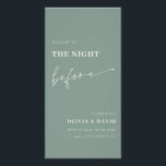 Póster Sage Green Na Noite Antes Do Teste Sinal De Janto<br><div class="desc">Sinal de Janto Noite Antes do Ensaio</div>