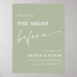 Poster Sage Green Na Noite Antes Do Teste Sinal De Janto