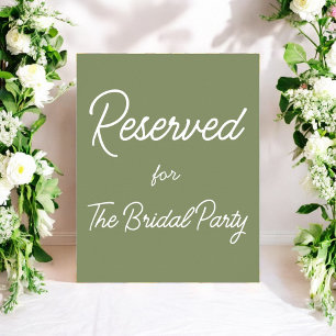 Poster Sage Green - Sinal de casamento reservado
