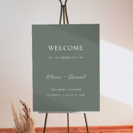 Poster Sage Green Wedding Sign