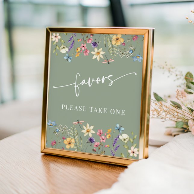 Poster Sage Green Willows Sinal de Mesa de Chá de panela (Criador carregado)