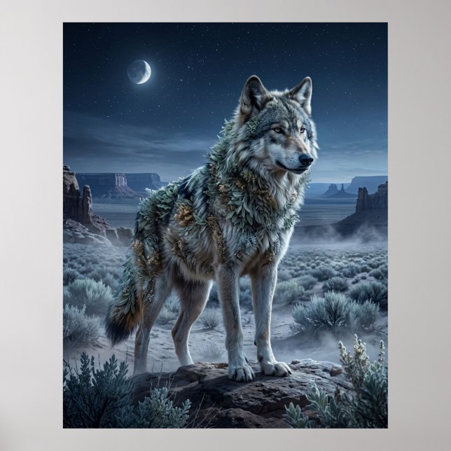 Poster Sage Wolf não é uma frase em inglês que precise se (Frente)