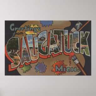 Póster Saginaw, Michigan - grandes cenas da letra