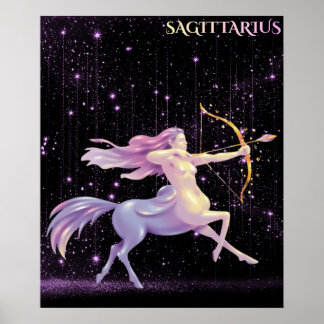Poster Sagitário Celestial – Arte Astrológica