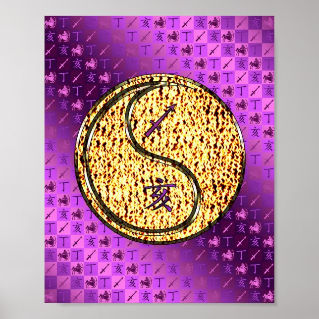 Poster Sagitário e Bomba de Fogo (Frente)