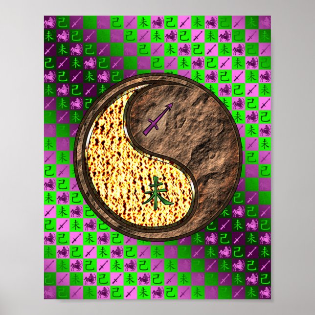 Poster Sagitário e Caprino da Terra (Frente)