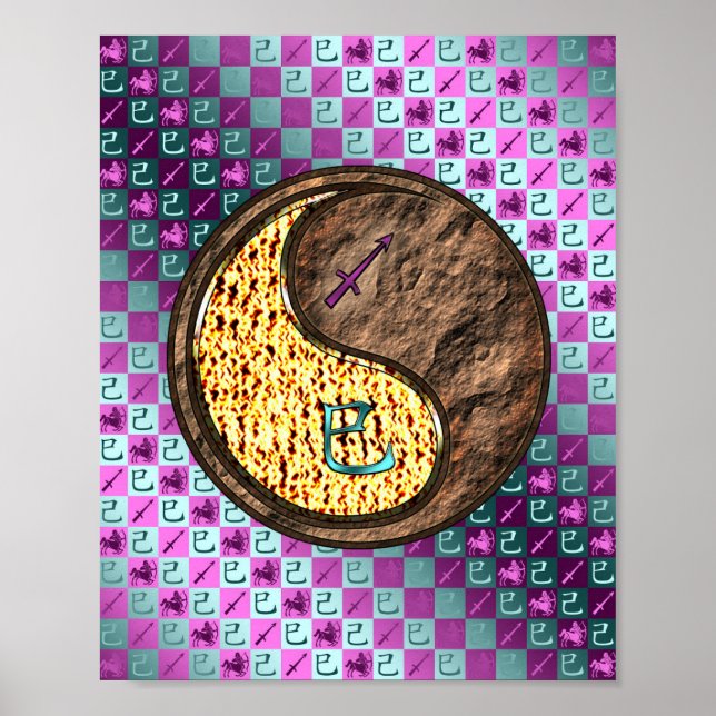 Poster Sagitário e Cobra da Terra (Frente)