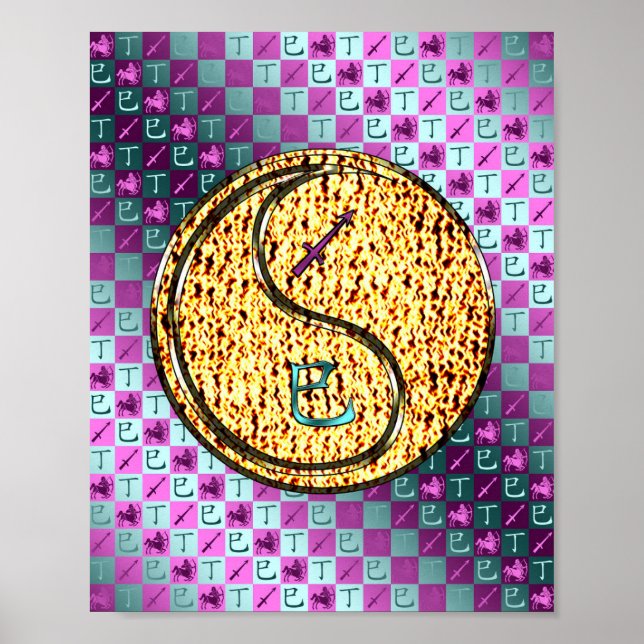 Poster Sagitário e Cobra de Fogo (Frente)