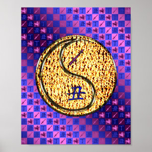 Poster Sagitário e Ox de Fogo