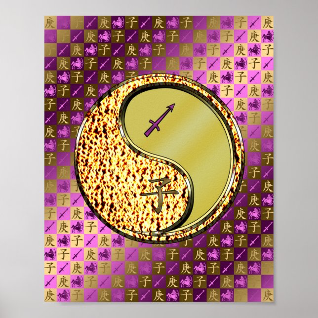 Poster Sagitário e rato metálico (Frente)