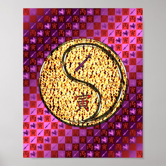 Poster Sagitário e Tigre-Fogo (Frente)