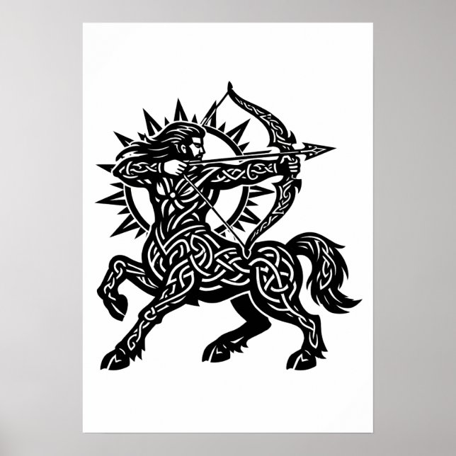 Poster Sagitário — O Arqueiro por BurnsInHell (Frente)