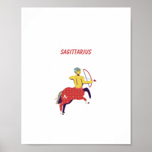 Poster Sagitário Rosa, zodíaco, signo estelar