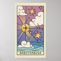 Sagitário - Sinal Zodiac - Abstrato