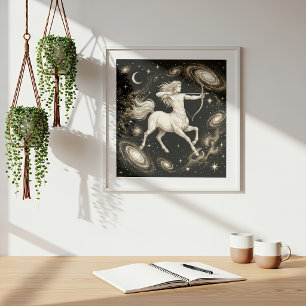 Poster Sagitário Zodíaco Astronomia Astrologia