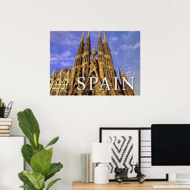 Poster Sagrada Família | Barcelona, Espanha (Escritório em casa)