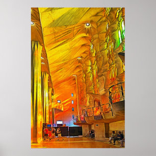 Poster Sagrada Família. Interior. Ver 13.