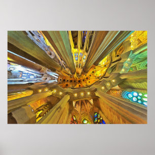 Poster Sagrada Família. Interior. Ver 27.