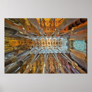 Poster Sagrada Família. Interior. Ver 31.