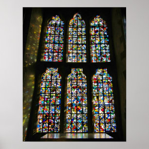 Póster Sagrada Familia StainGlass Fotografia Barcelona