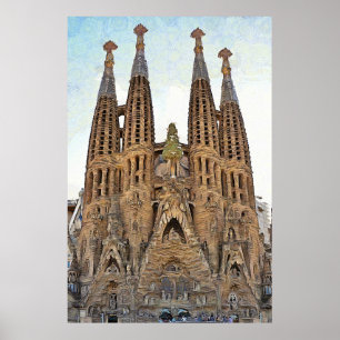 Poster Sagrada Família. Ver 3.