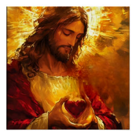 Póster Sagrado Coração de Jesus