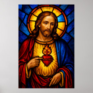 Poster Sagrado Coração de Jesus