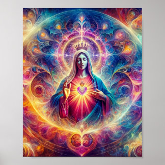 Poster Sagrado Coração de Maria