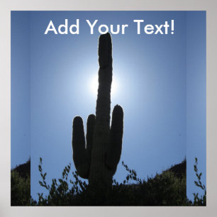 Póster Saguaro obscuro