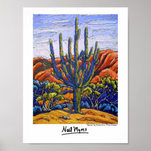 Poster "Saguaro perto de Romero Ruins"