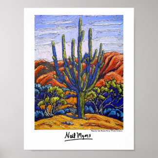 Poster "Saguaro perto de Romero Ruins"