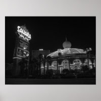 Sahara Las Vegas a preto e branco