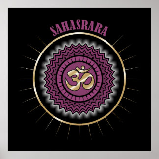 Poster Sahasrara Purple Crown Chakra