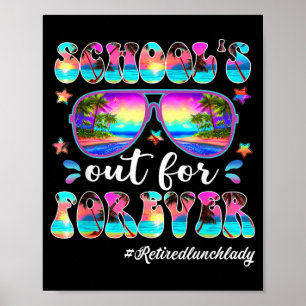 Poster Sai a Escola Para a Vida de Merendeira da Cafeteri