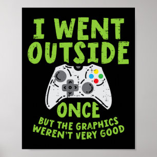 Poster Saí de lá uma vez, o controlador de jogos foi engr