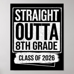 Poster Sai direto da 8ª série turma de 2026